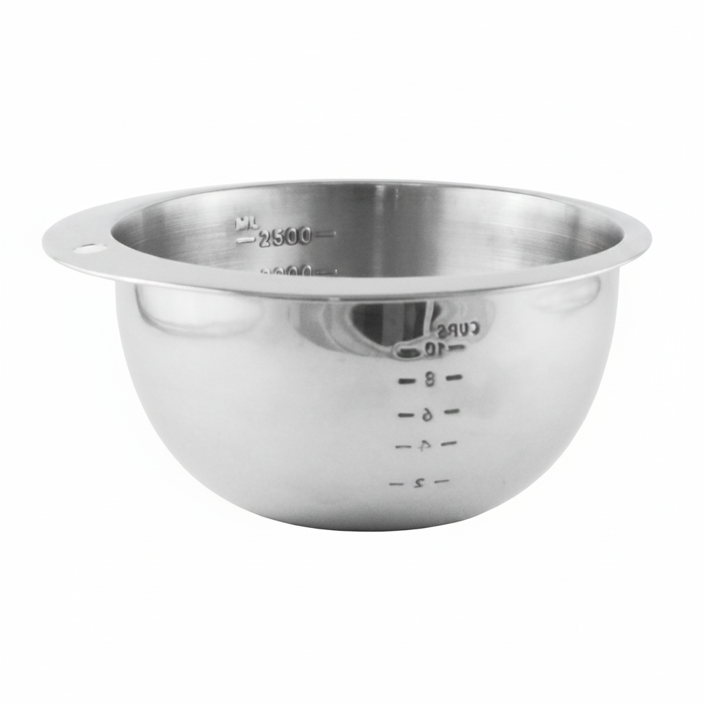 2500ml stainless steel mixing bowl with graduated scale utensil product 2500ml stainless steel mixing bowl with graduated scale utensil product