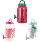 3 in 1 motivational gradient 2l pp water bottle set